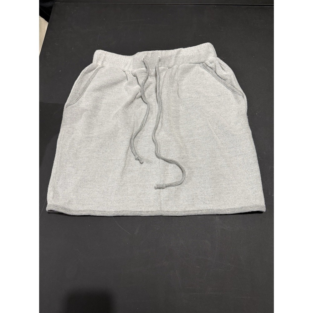 Lilis Closet Grey Cotton Blend Drawstring Lounge Skirt Women's Size L